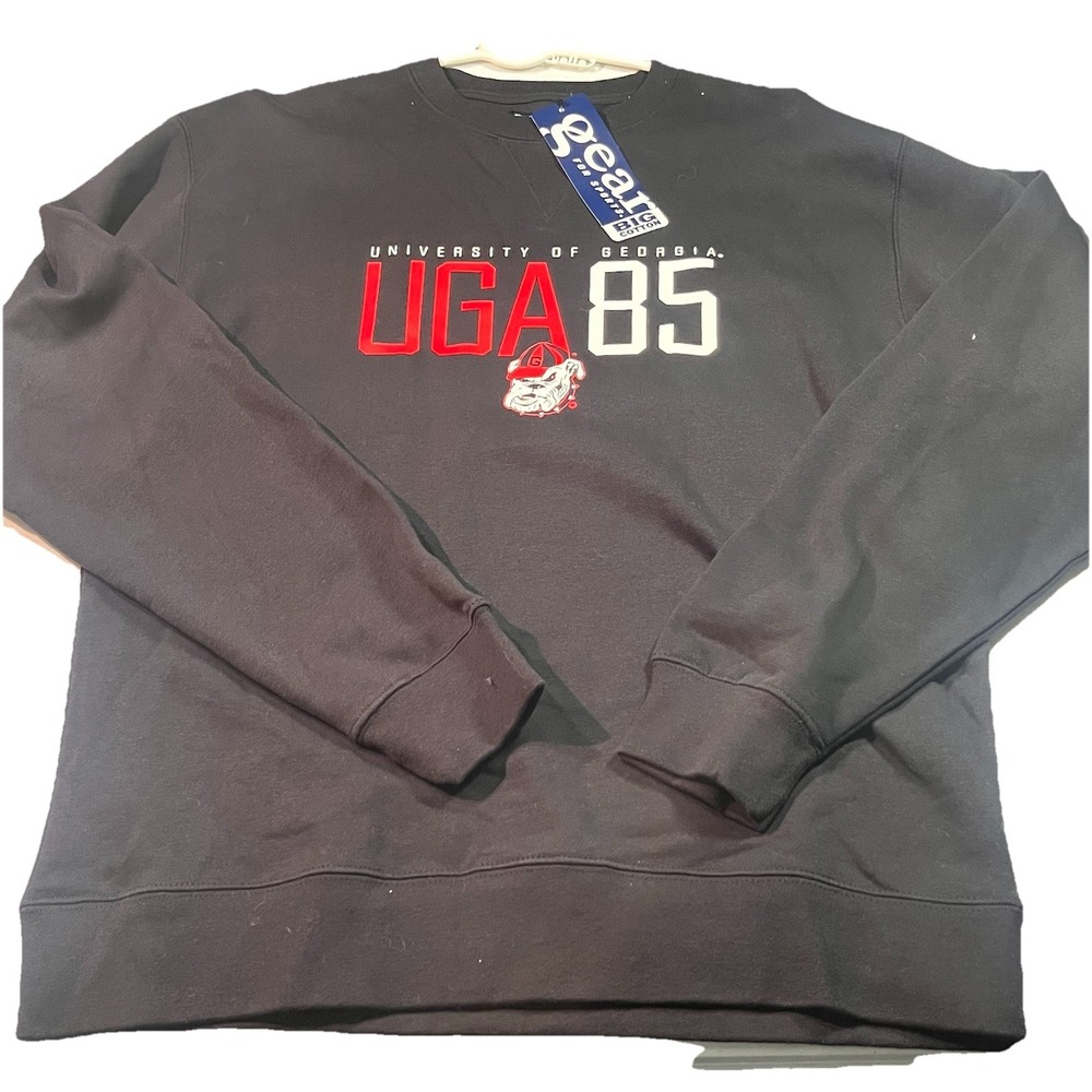 NWT University Of Georgia Men's Sweatshirt Size‎ LargeBlack New